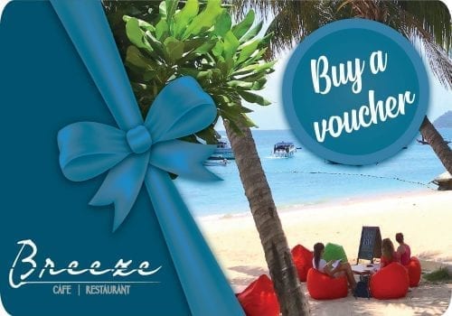 breezekohtao.com 1000 baht gift vouchers on sale