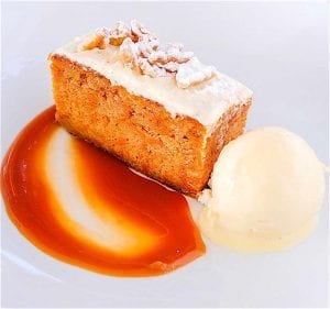 breezekohtao.com carrot cake with ice cream