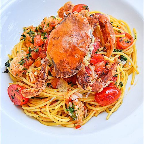 breezekohtao.com soft shell crab in pasta